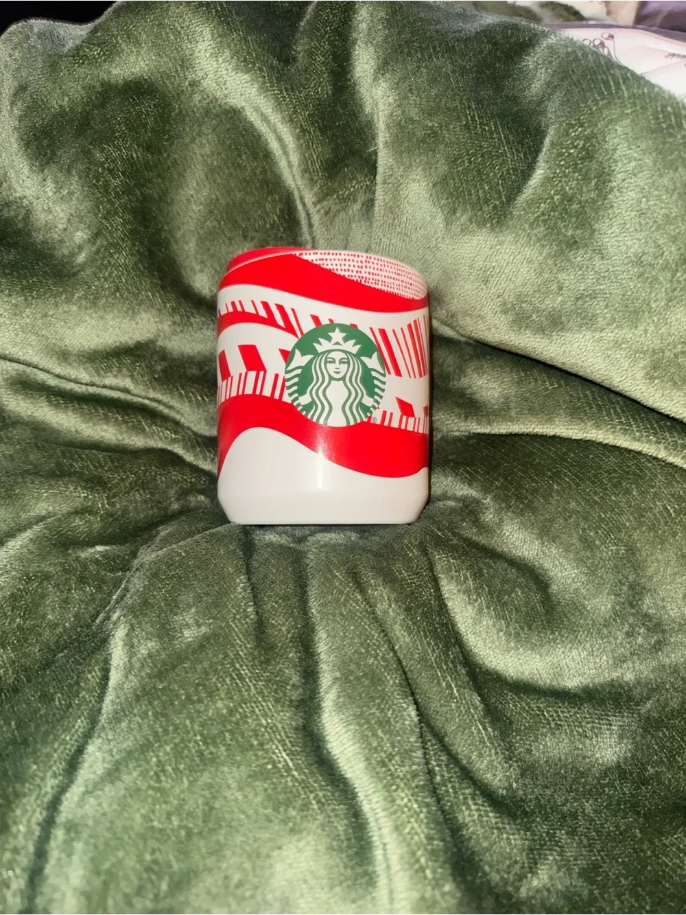 Starbucks Red, White & Green Holiday Ceramic Tumbler